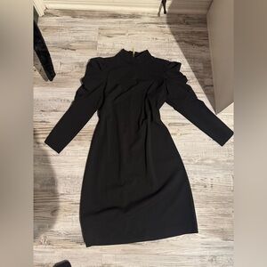 Calvin Klein Black Long Sleeve Dress